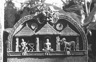 Sculpted Jain Memorial Stone