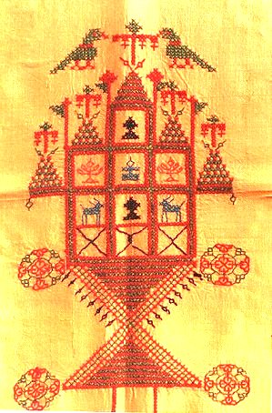 Kasooti Design on Silk