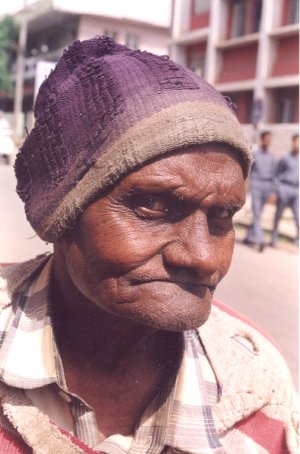 Homeless Mans Cap to Keep Warm