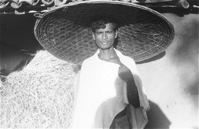 Tribal Man with a Hay Hat