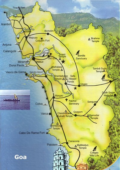 Map of Goa