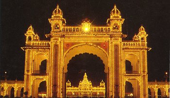 Illuminated Mysore Palace