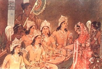 Draupadi Marries Five Brothers