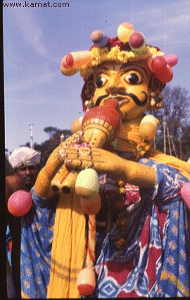 Folk Artist with Blow Horn