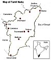 Map of Tamil Nadu