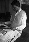 MSK Prabhu reading news paper, AIR, Bangalore, 1993